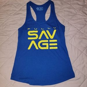 Livesore fully savage racerback tank top
